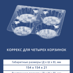 КОРРЕКС ДЛЯ ЧЕТЫРЕХ КОРЗИНОК 4107